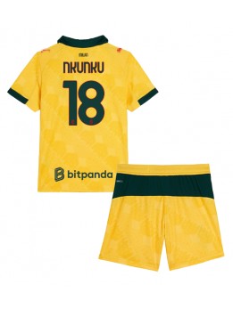 AC Milan Christopher Nkunku #18 Replika Tredje Kläder Barn 2025-26 Kortärmad (+ byxor)